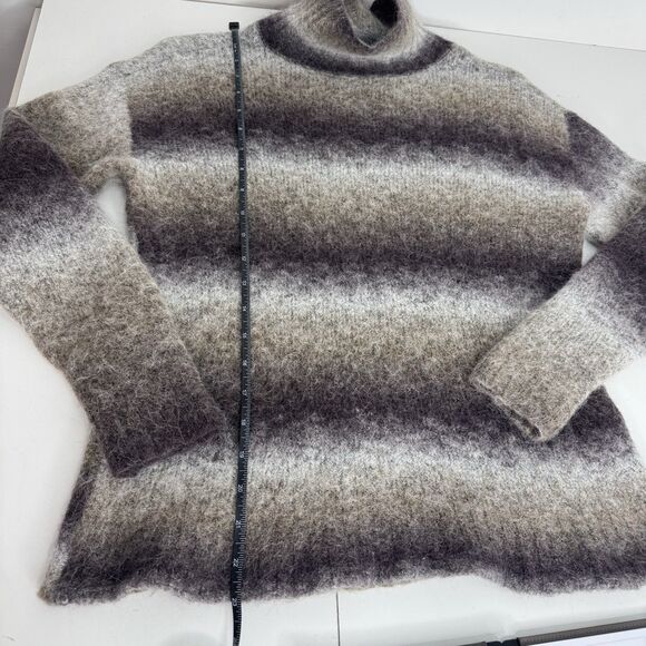Toad & Co Toddy T-Neck Sweater Sz S Alpaca Merino Wool Space Dye Turtleneck SOFT - Picture 3 of 6